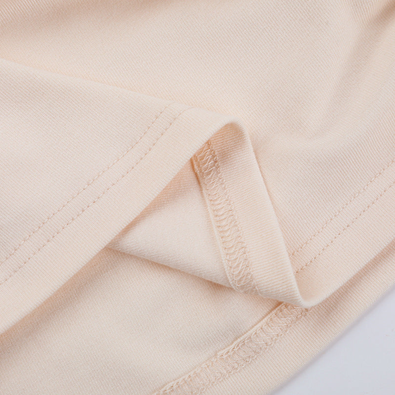 Women autumn/winter solid long-sleeved sexy U-neck bodycon dress 16