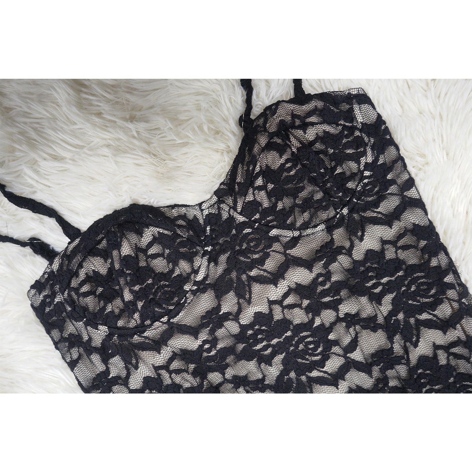 Women's Sexy Lace Strap Long Dress 16