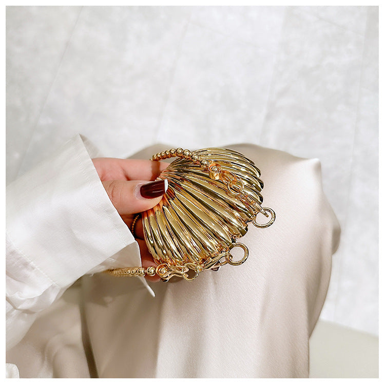 Mini Metal Shell/Heart Shape Bag One Shoulder Crossbody Fashion Bag 26