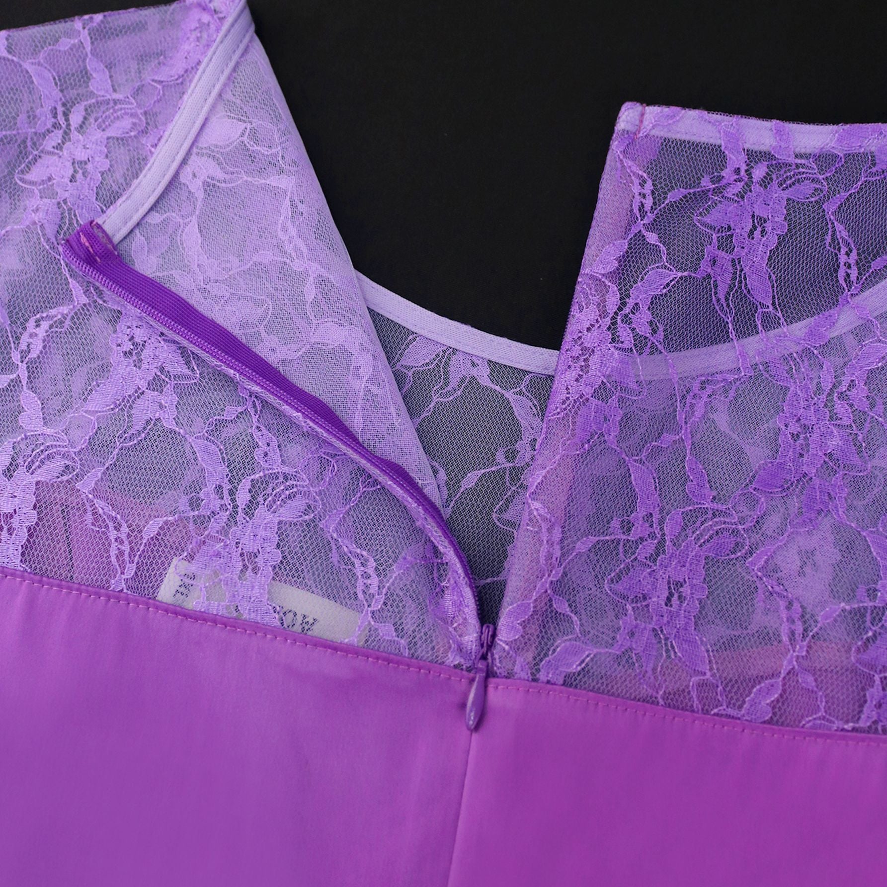 Bell Bottom Sleeve Lace Patchwork Fishtail Formal Party Dress 5