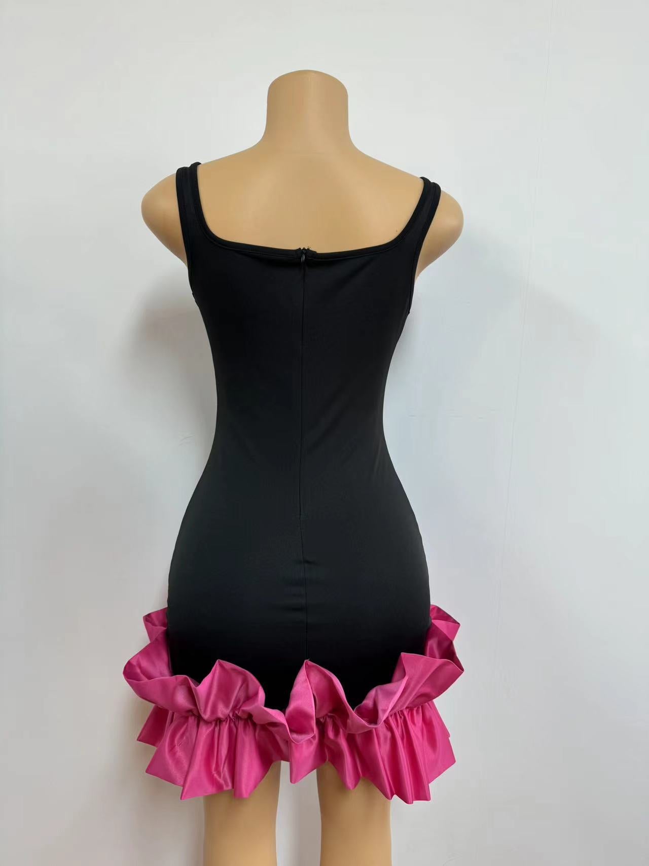 Women Lace Suspender Formal Party Bodycon Dress 8