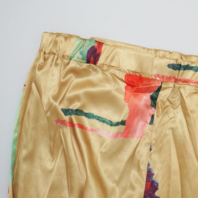 Women Homewear Long Sleeve Printed Two-piece Set 20