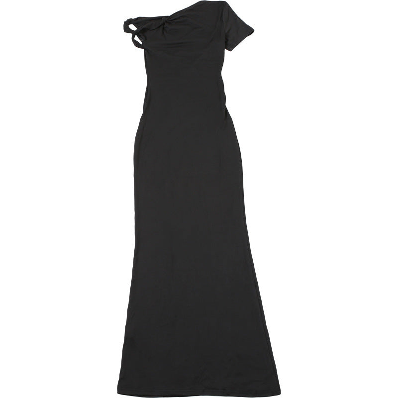 Women Summer Slash Shoulder Dress 30