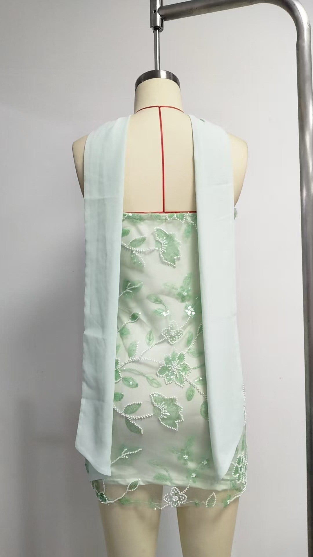 Women's Summer Strapless Sequin Bodycon Short Dress 39