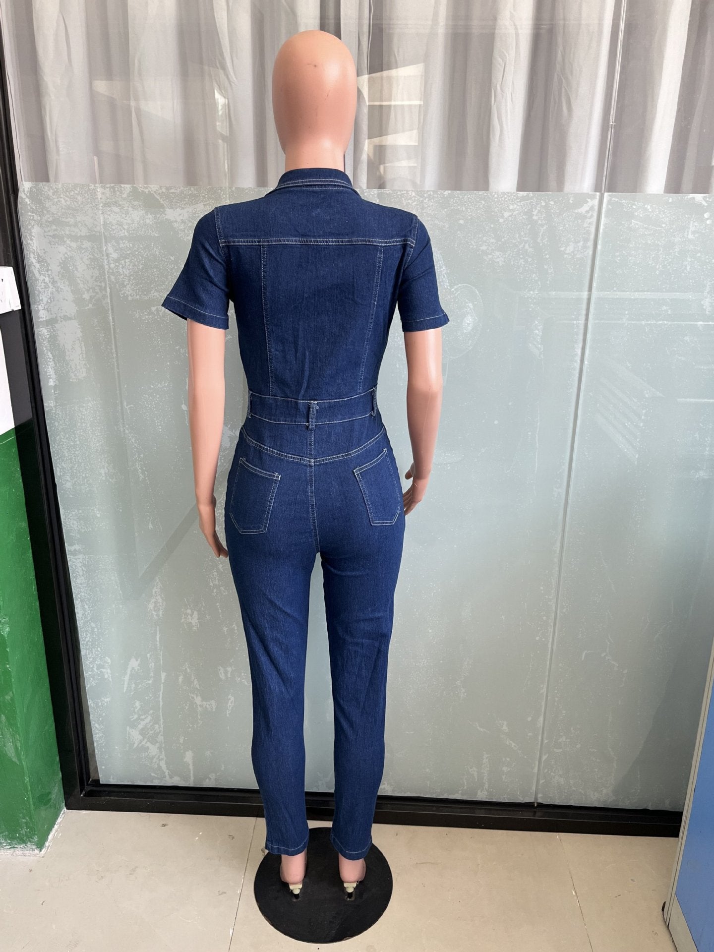 Women Sexy Denim Jumpsuit 12