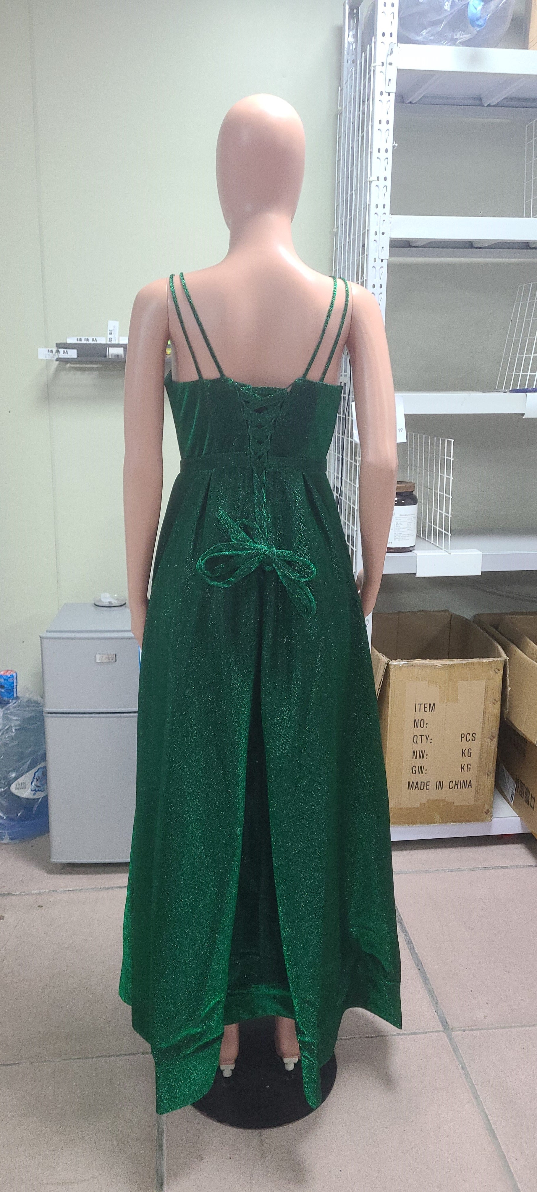 Women Formal Party V-Neck Sequined Strapless Party Bridesmaid Formal Party Evening Dress（Processing time need 3-6 days） 14