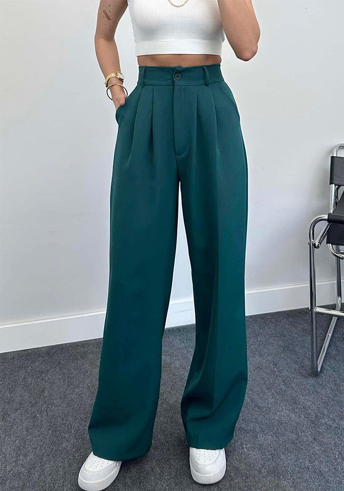 Women Spring/Summer Casual Elegant Straight-Leg Pants
