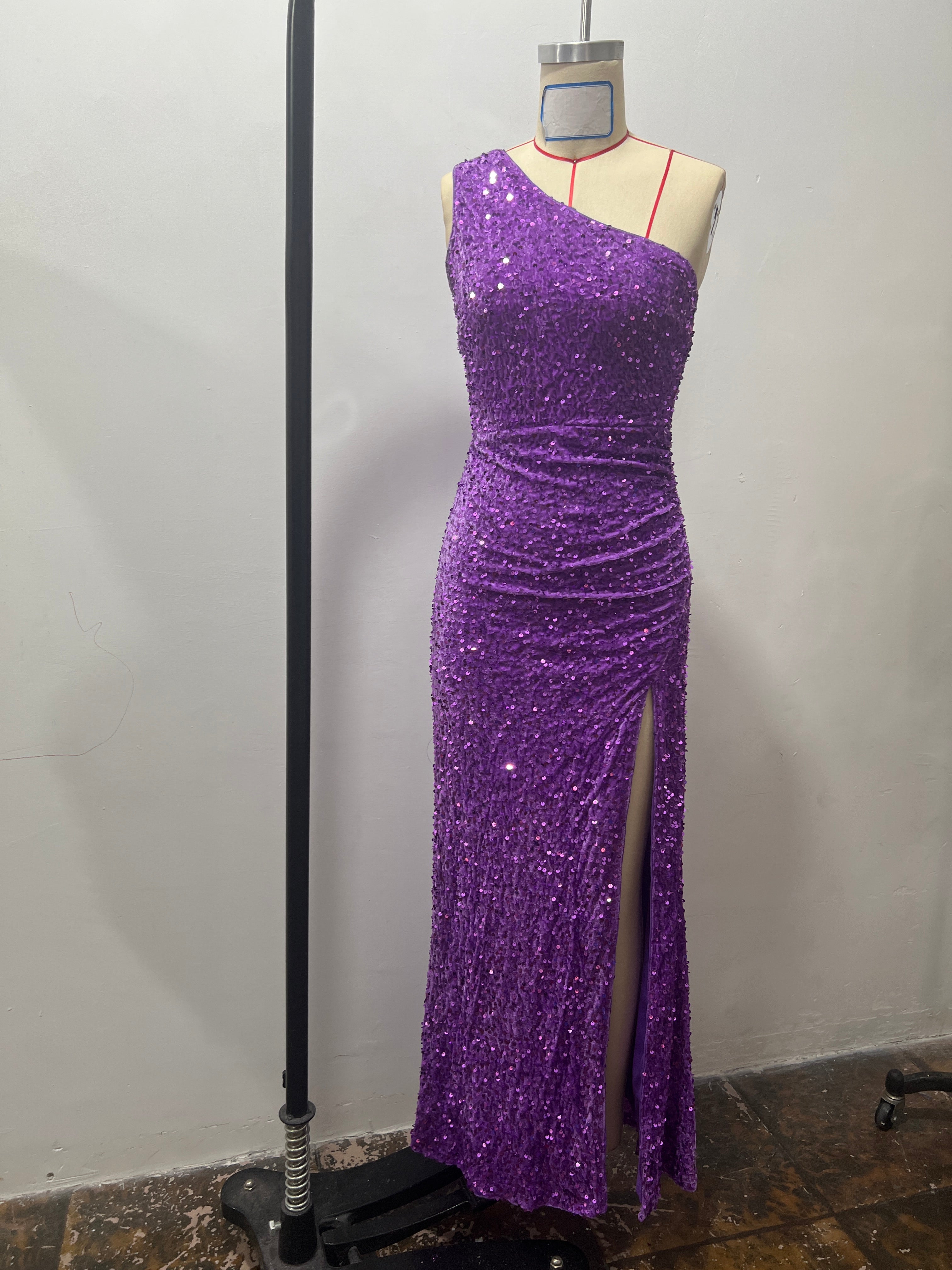 Women Summer Sequin Sleeveless Slit Sequin Dress 19