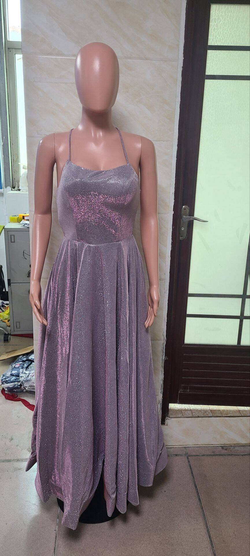 Spring Long Strap Glitter Formal Party Dress -（Processing time need 3-6 days） 16