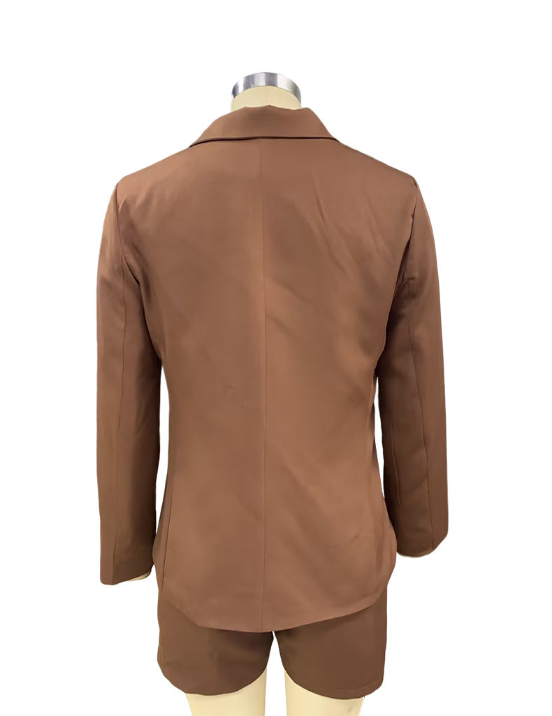 Ladies Fashion Chic Shorts Suit Two-Piece Set 14