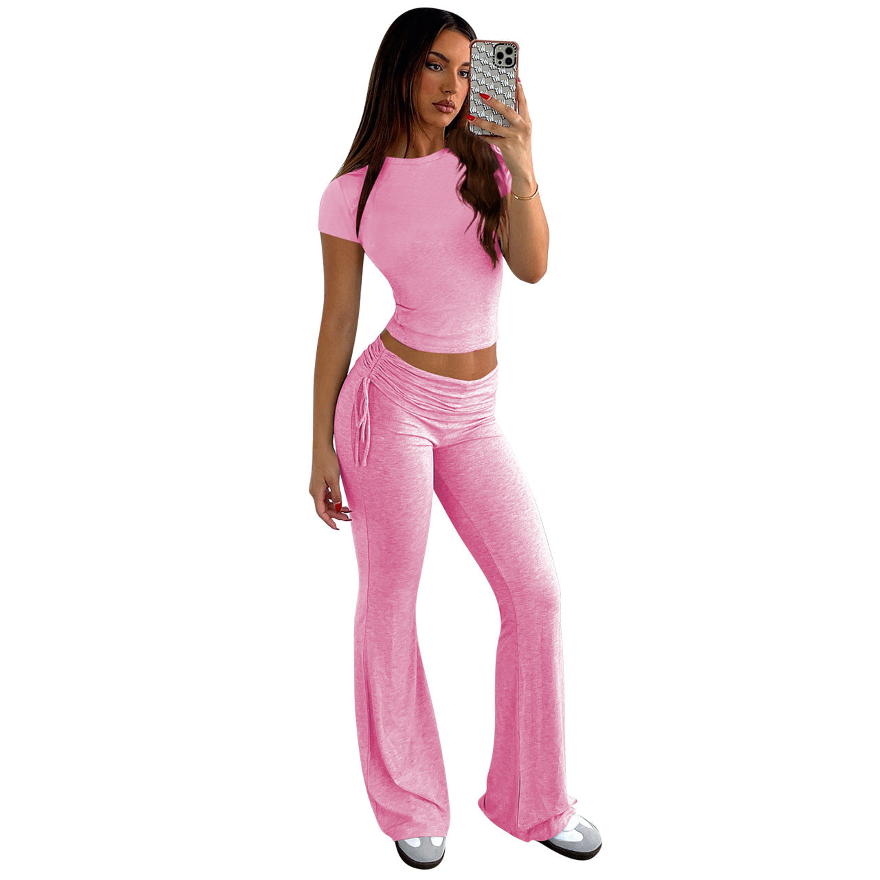 Women short-sleeved Top And Pant two-piece set 10