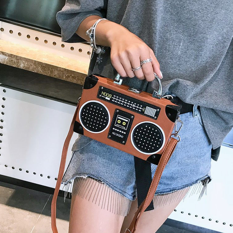 Radio Bag Box Shoulder Crossbody Bag Creative Style Funny Handbag For Women 9