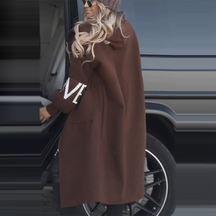 Women Casual Hoodies Patchwork Jacket 4