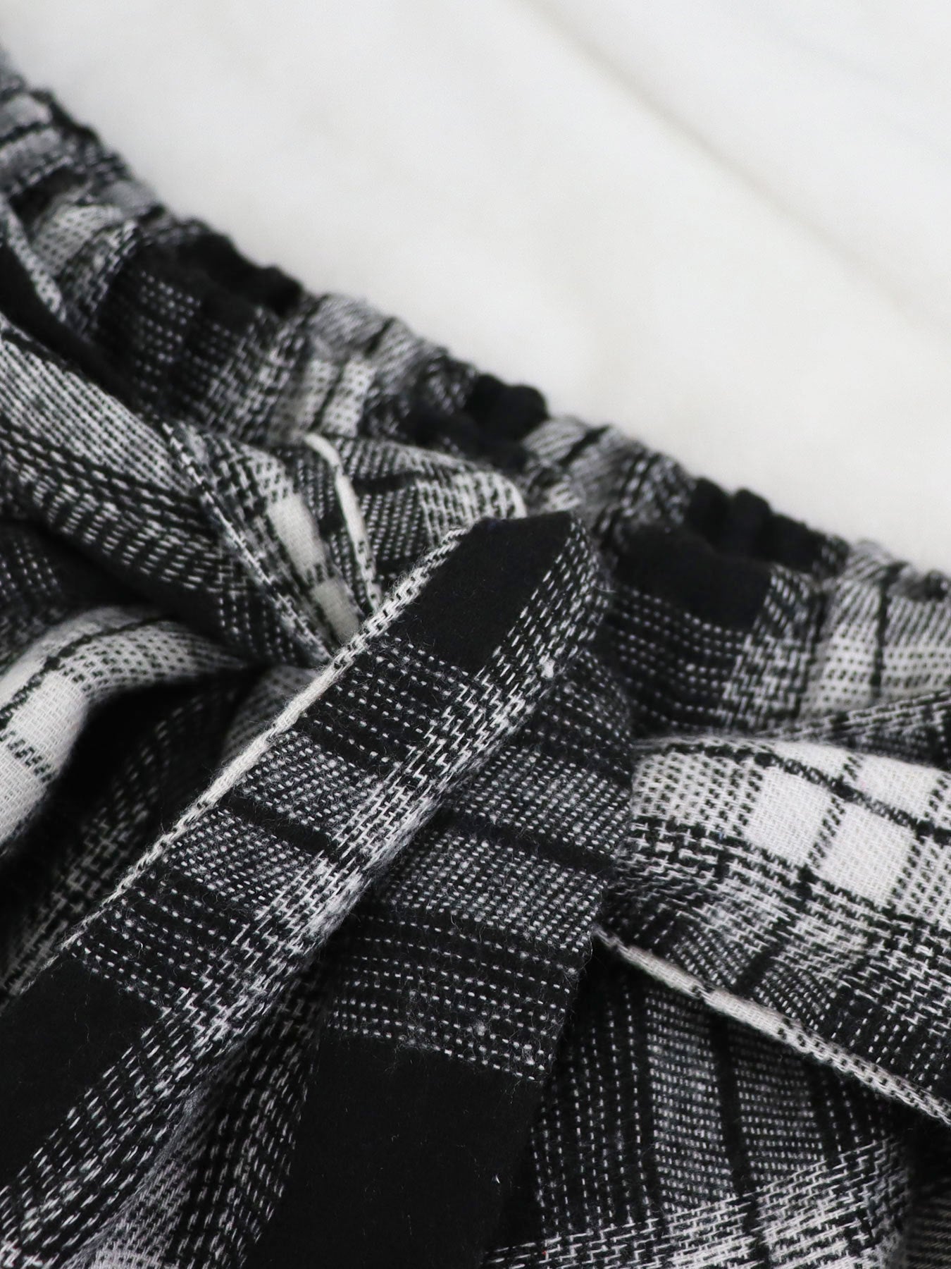 High-Waist Patchwork Asymmetrical Plaid Skirt 18