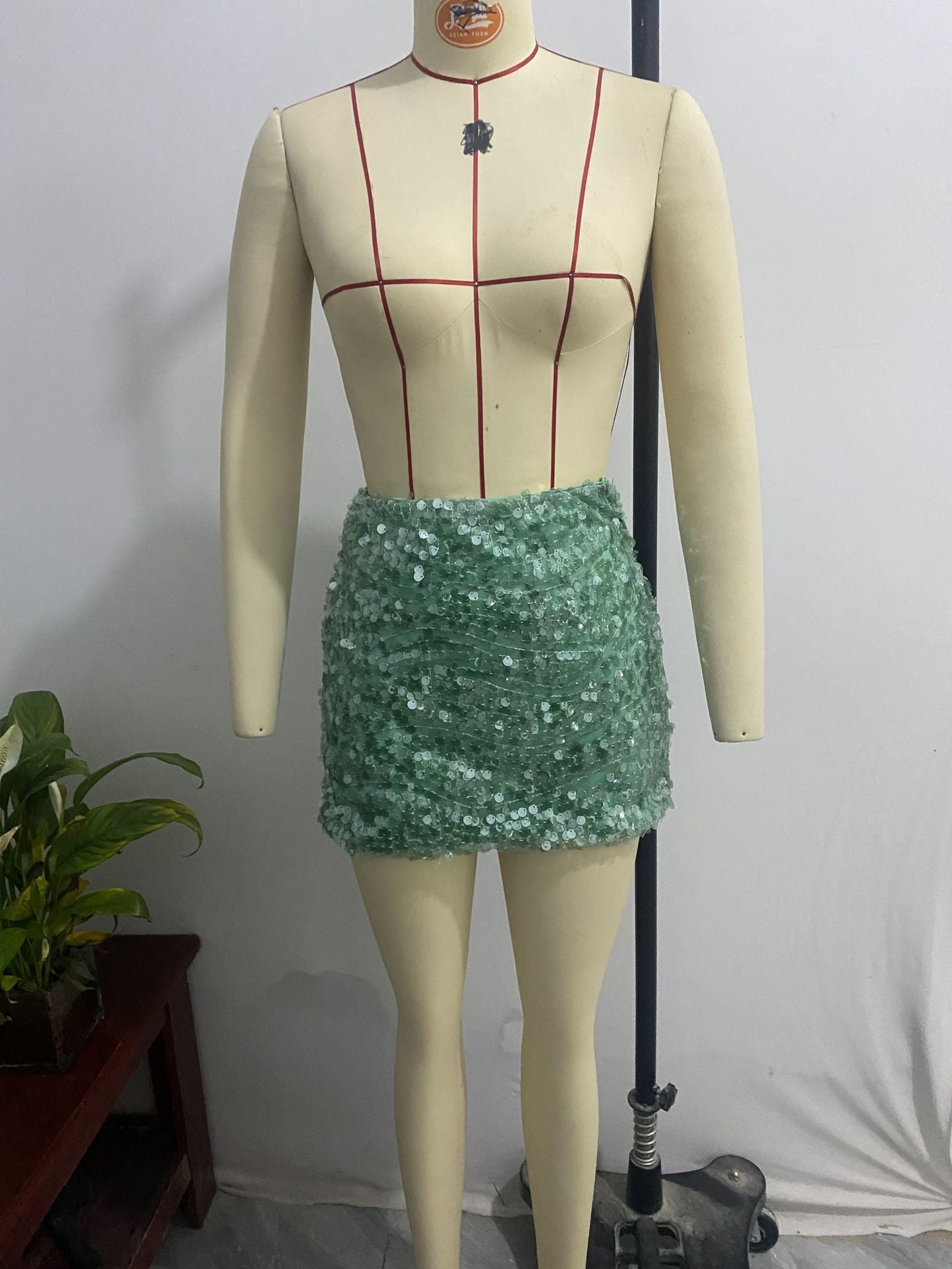 Sexy sequin bodycon short skirt 25
