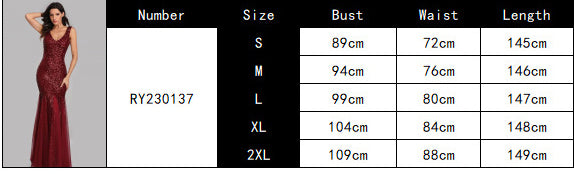 Women Sequin Red Sexy Mermaid Formal Party Evening Dress 13