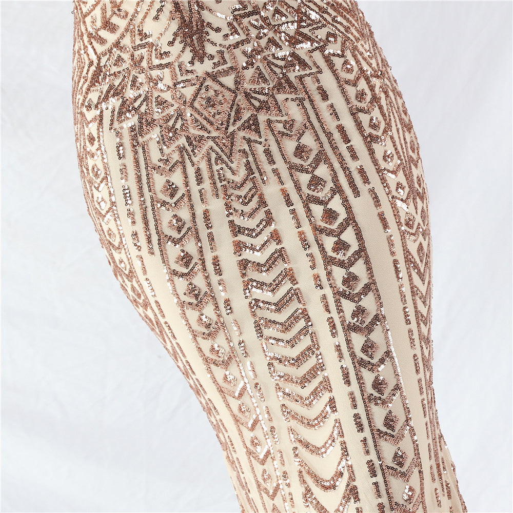 Strap V-Neck Feather Formal Party Evening Dress 41