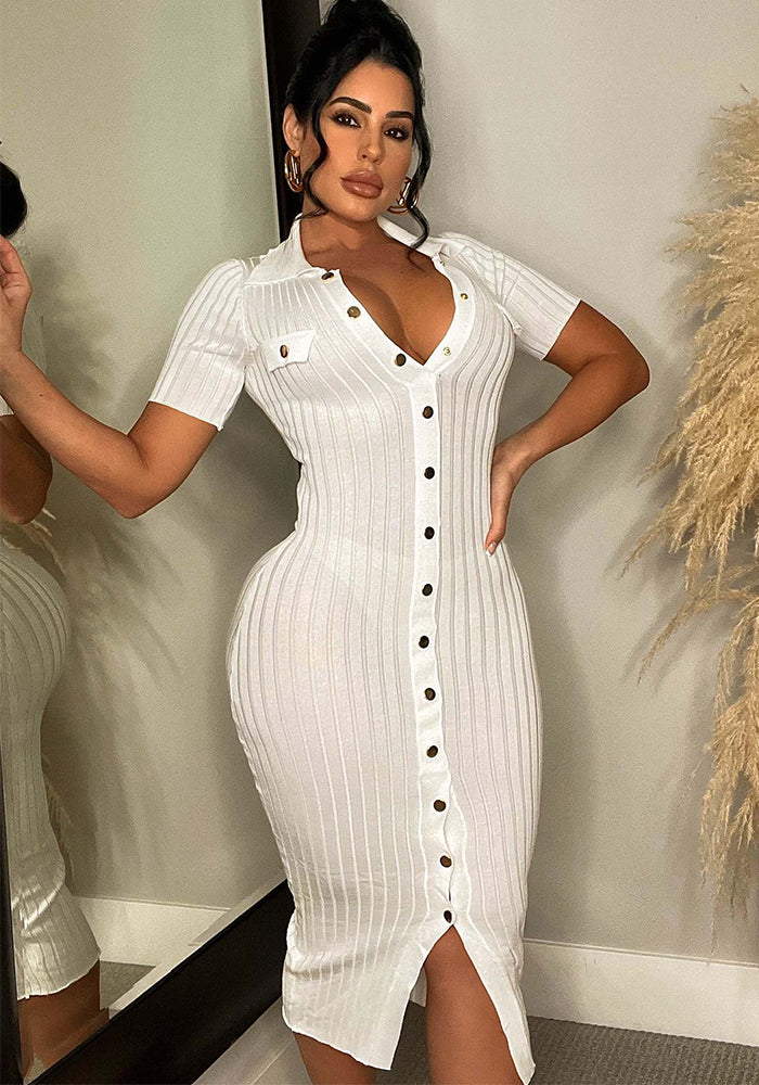 Women's Long Tassel Stretch Knitting Wide Ribbed Dress