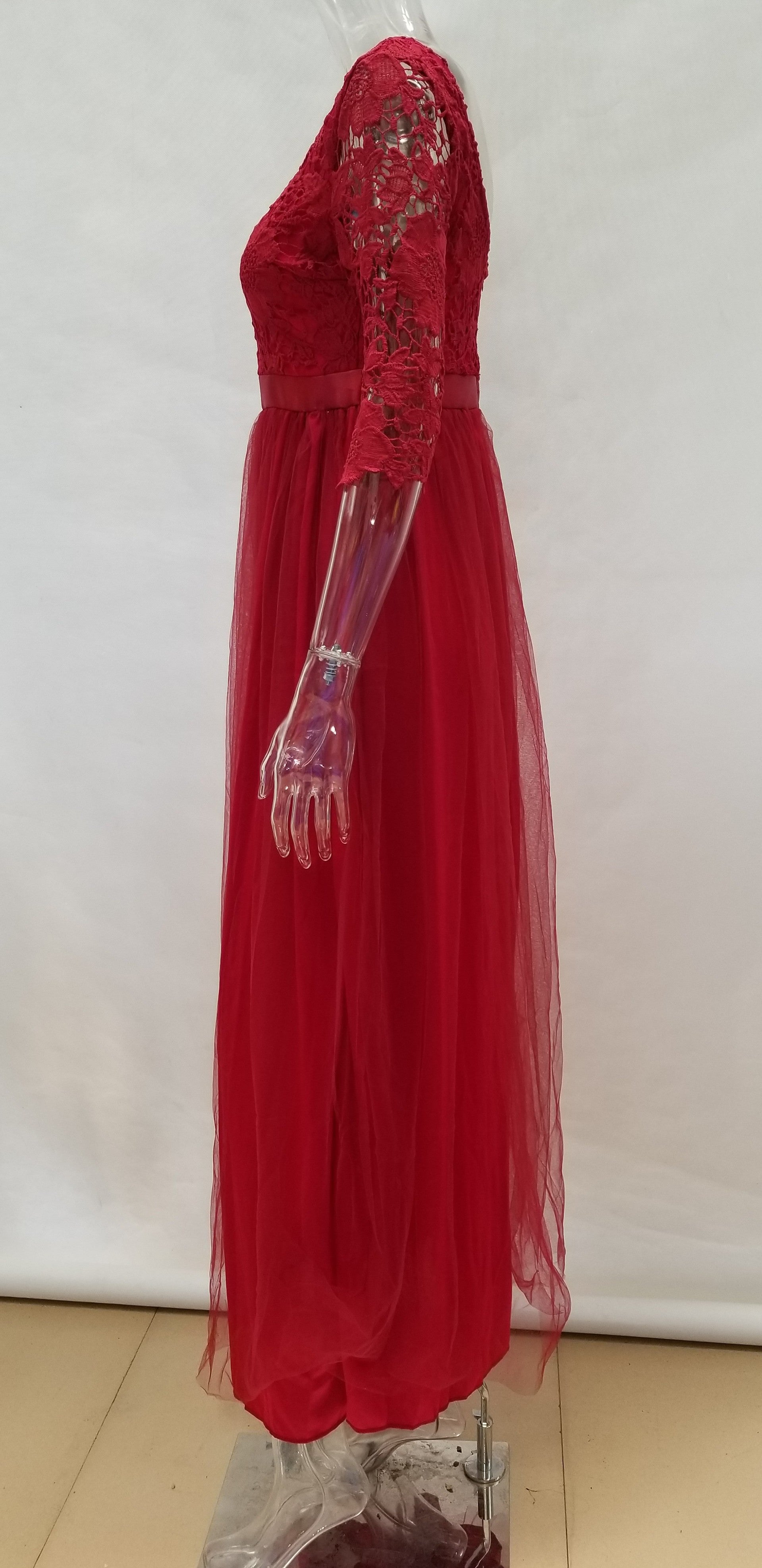 Women chiffon Maxi evening dress 13