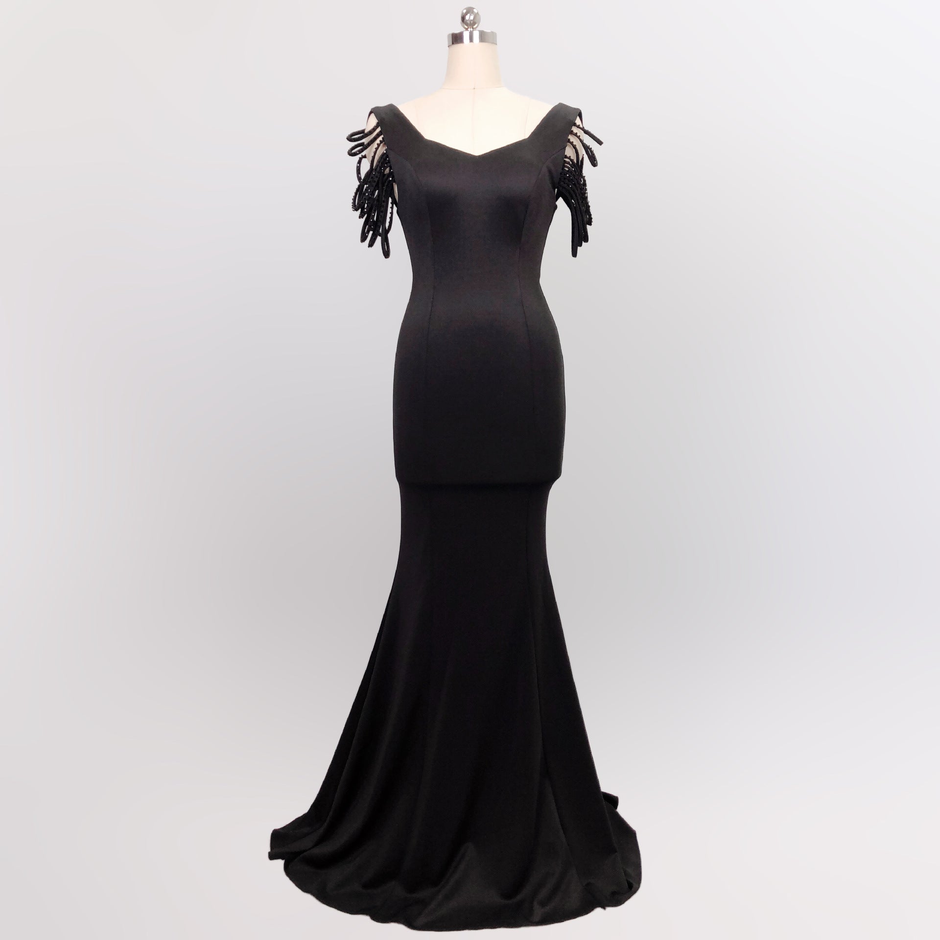 sexy fishtail dress bride wedding toast clothing 27