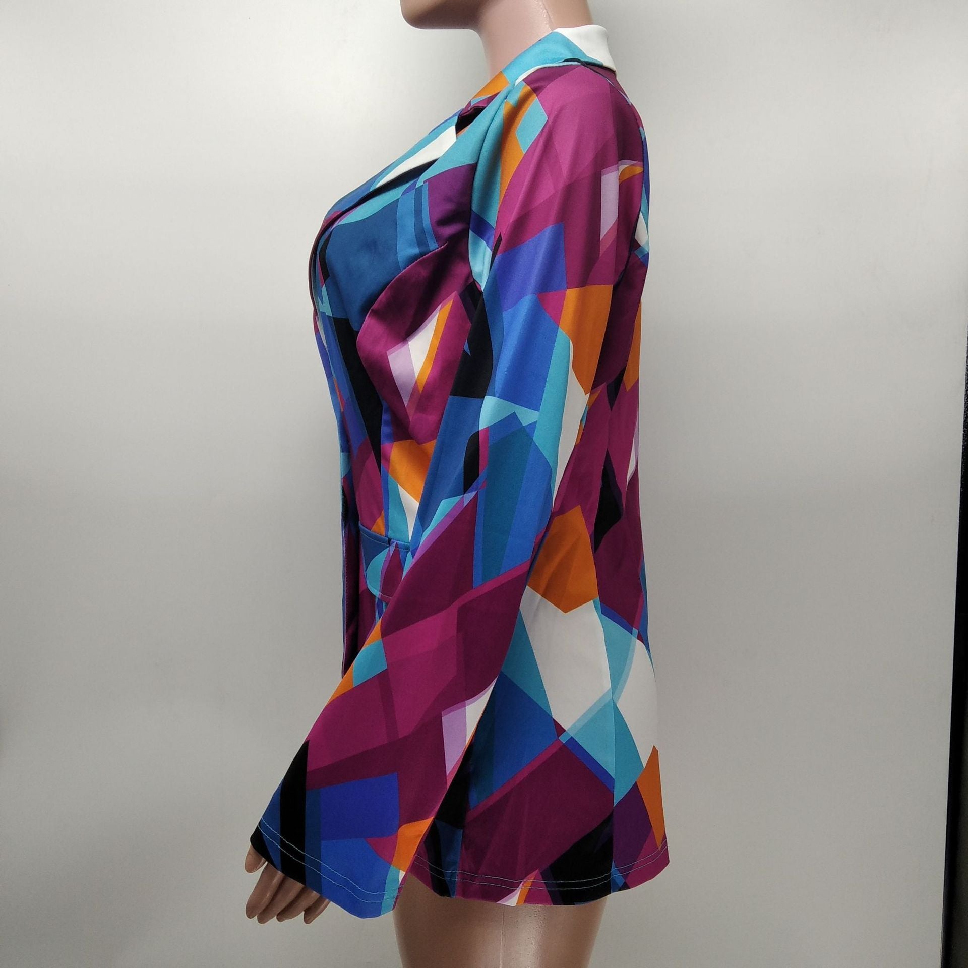 Women Casual Print Blazer 10