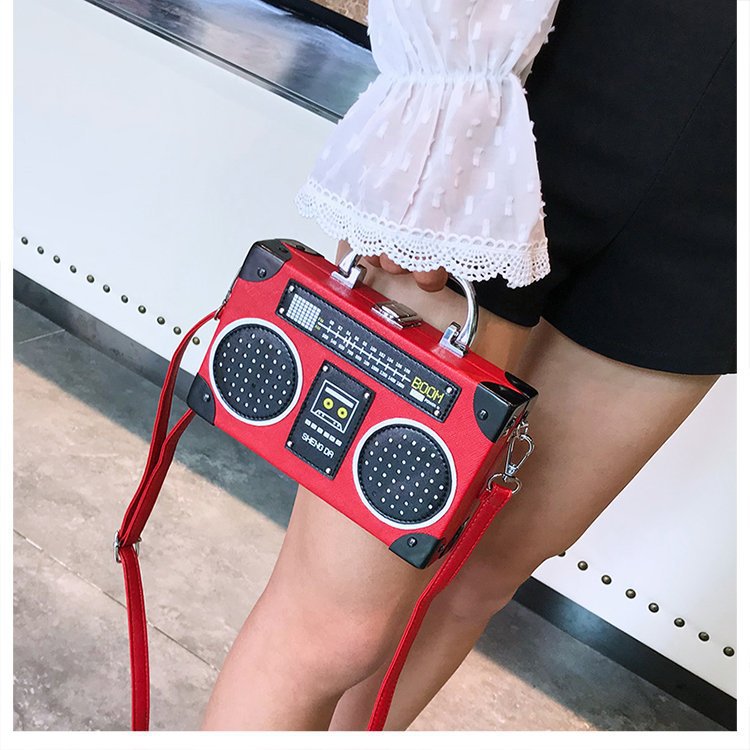 Radio Bag Box Shoulder Crossbody Bag Creative Style Funny Handbag For Women 12
