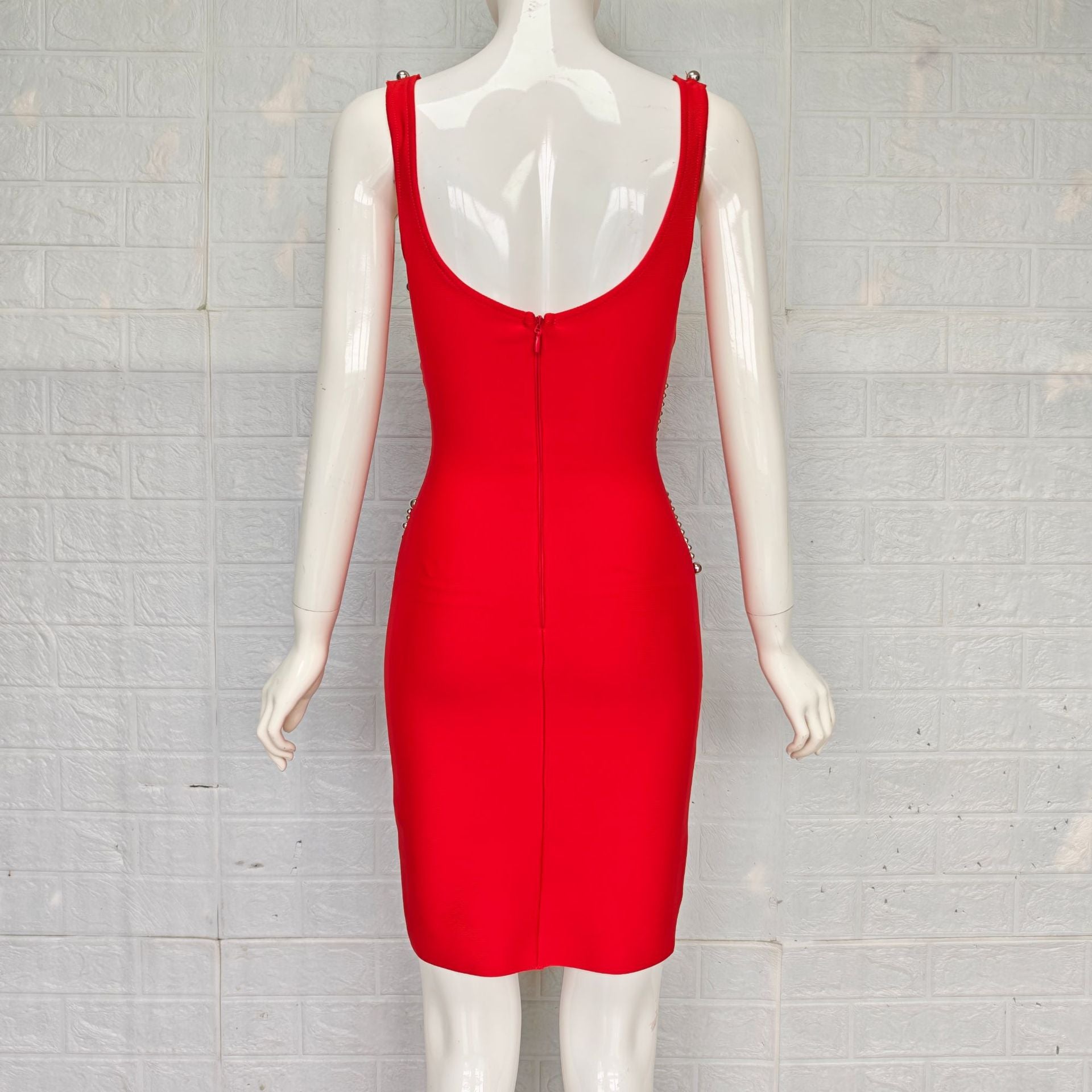 Sexy Sleeveless Beaded Chic Bandage Evening Gown 11