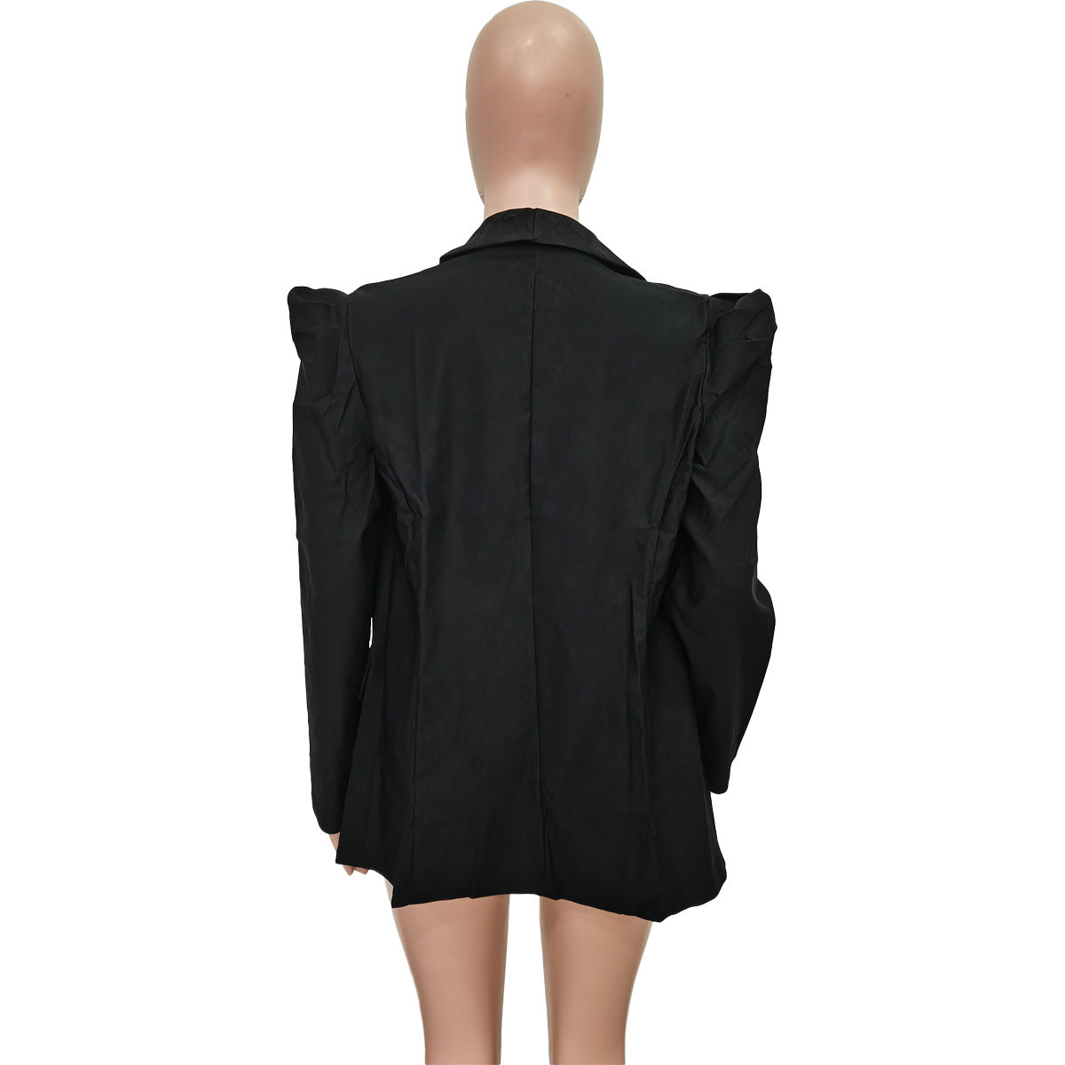 Women's Solid Color Ruched Fashion Blazer 8