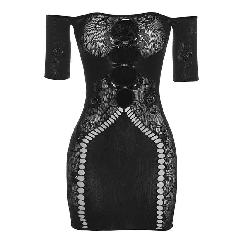 Summer Women Sexy Cutout Off Shoulder Bodycon Dress 8