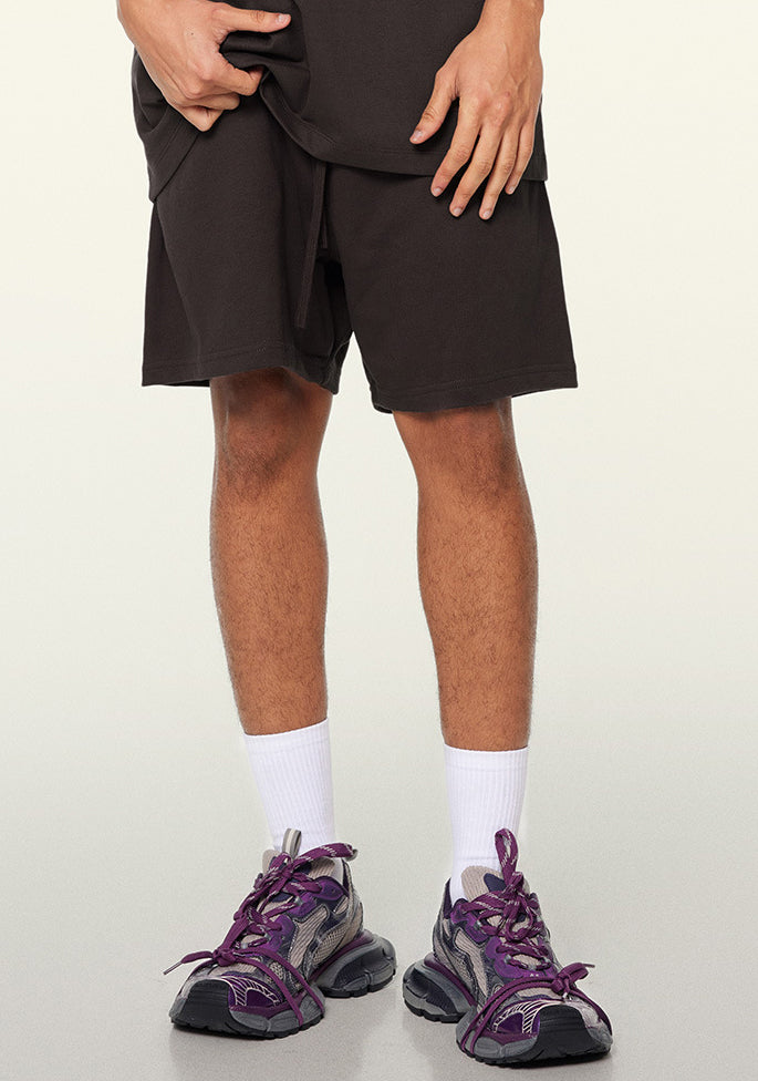 Summer Men's Solid Color Trendy Loose Casual Knee-Length Sports Shorts 10