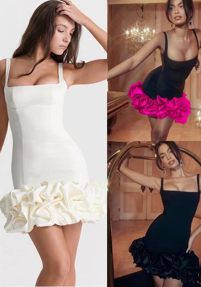 Women Sexy Suspender Backless Dress