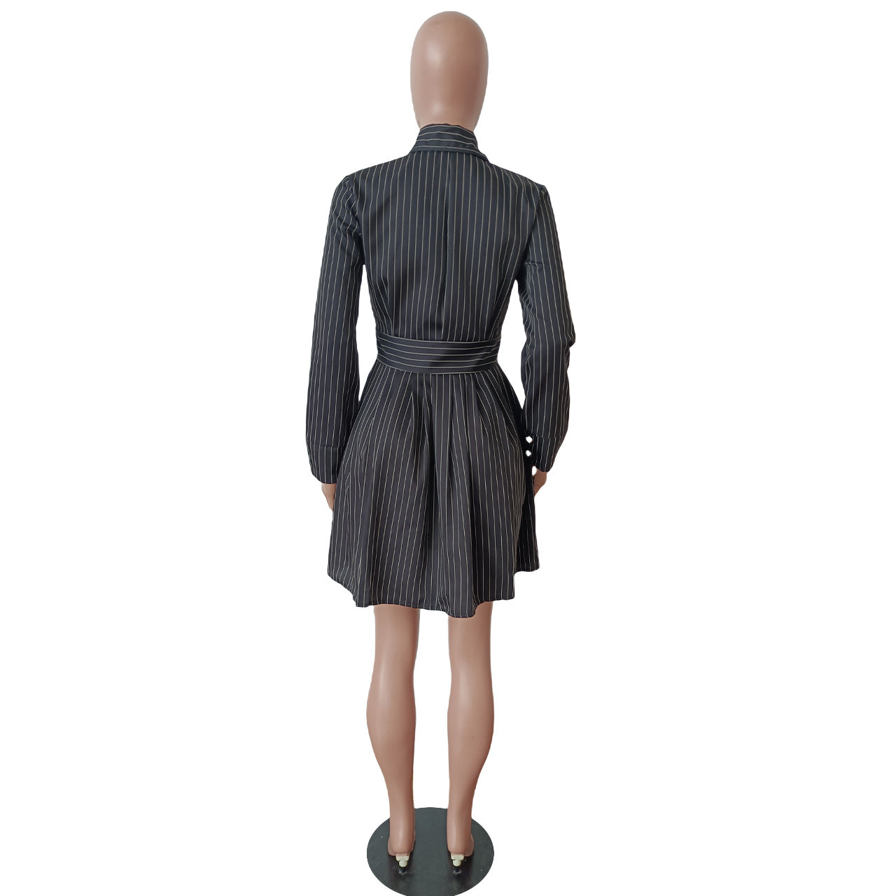 Women long sleeve shirt pleated skirt 21