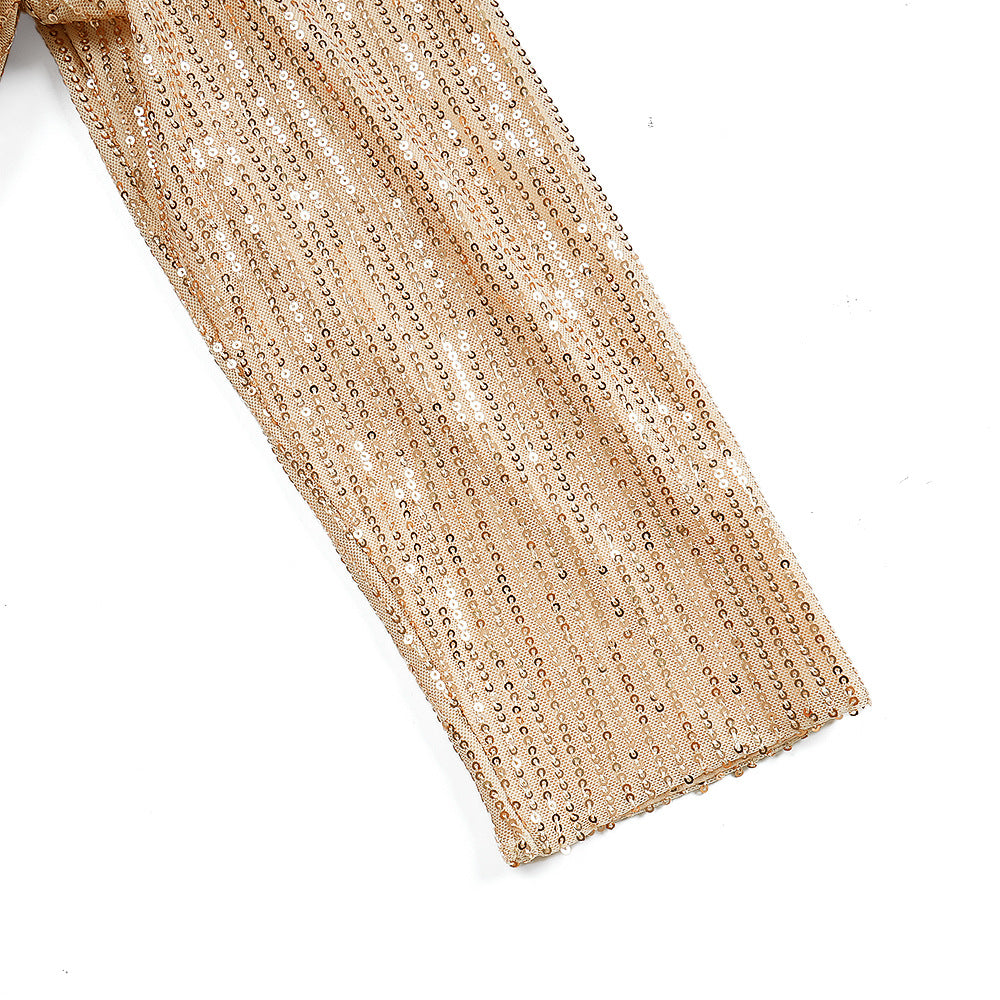 Plus-size African Women sexy tassel sequin dress 22