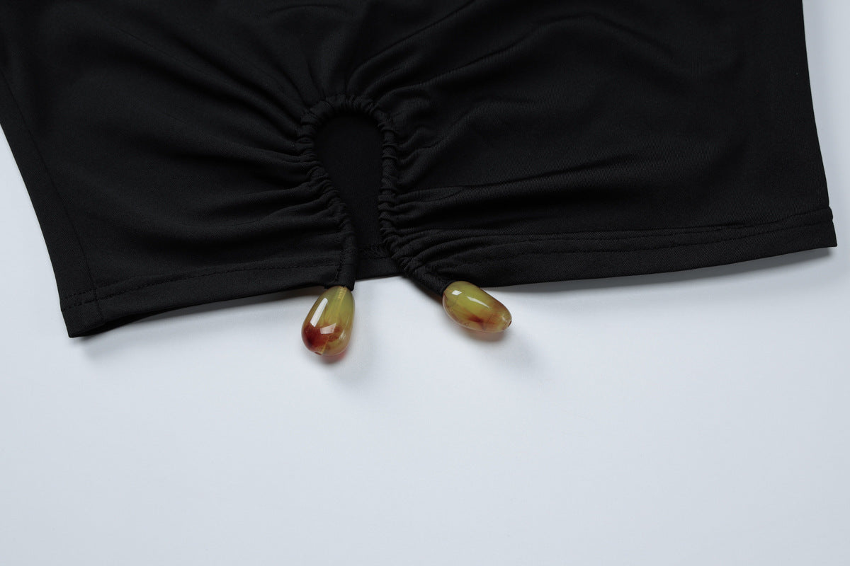 Autumn Winter Women's Fashion Crop Long-Sleeved Top Slim Skirt Two Piece Set 14