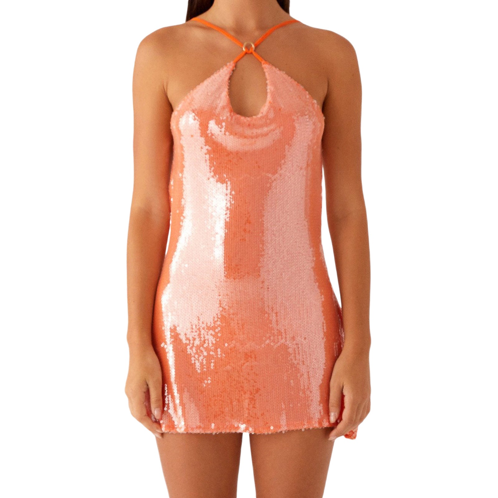 Women Backless Halter Neck sleeveless sexy bodycon dress 7