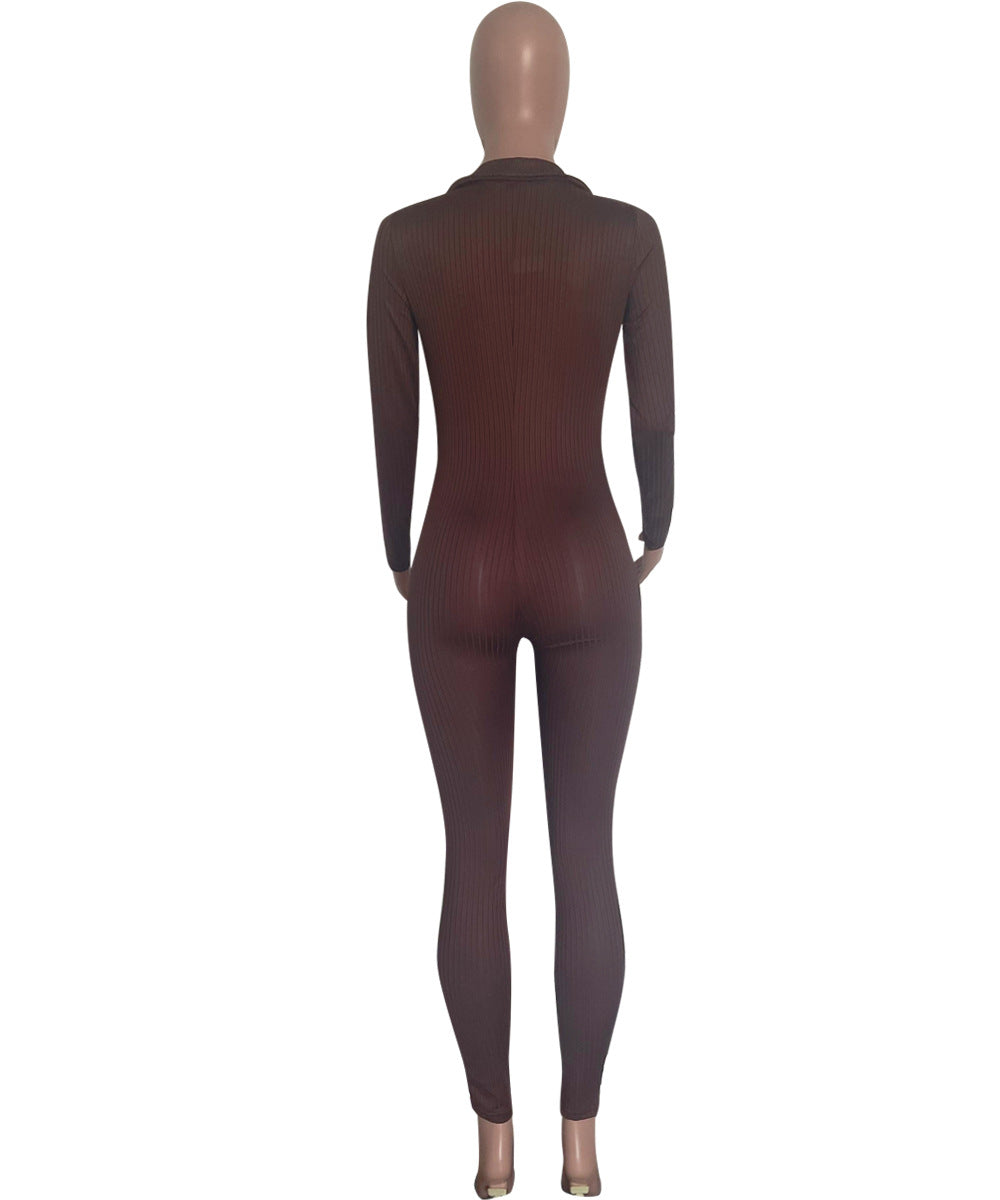 Women Sexy Ruffle Edge Jumpsuit 4