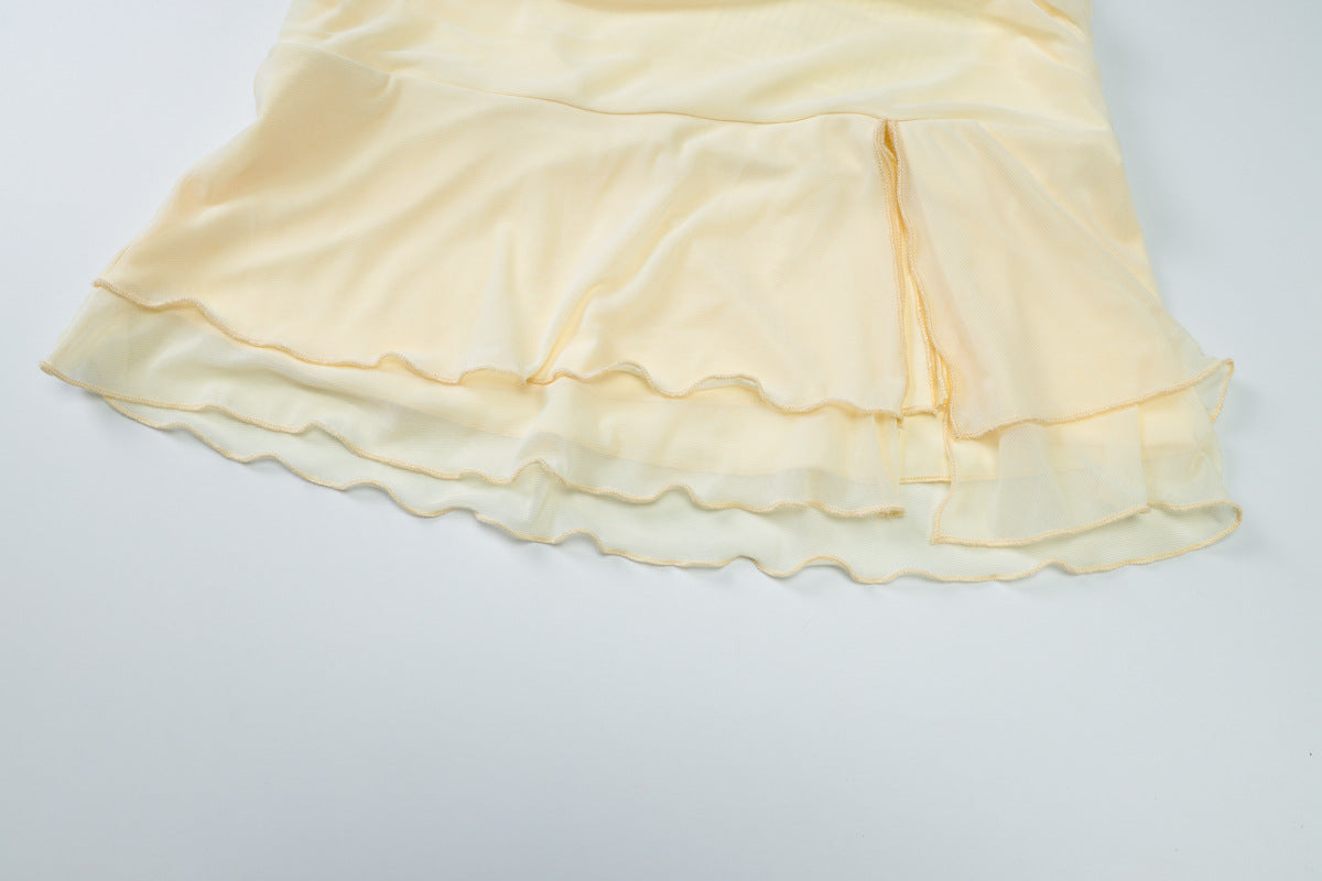 Women Summer Sexy Backless Lace-up Lace-up Slit Dress 15