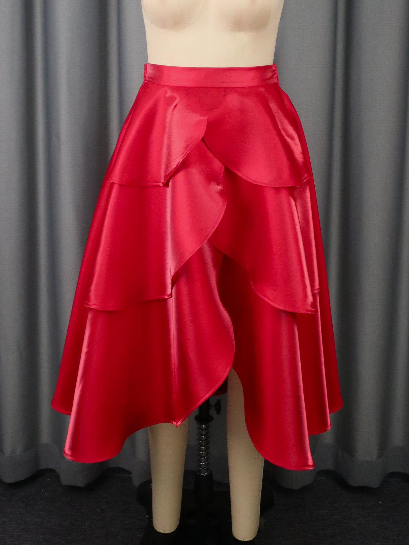 Bow-Detail Sexy Strap Top & Asymmetric Elegant Skirt Two-Piece Set 8