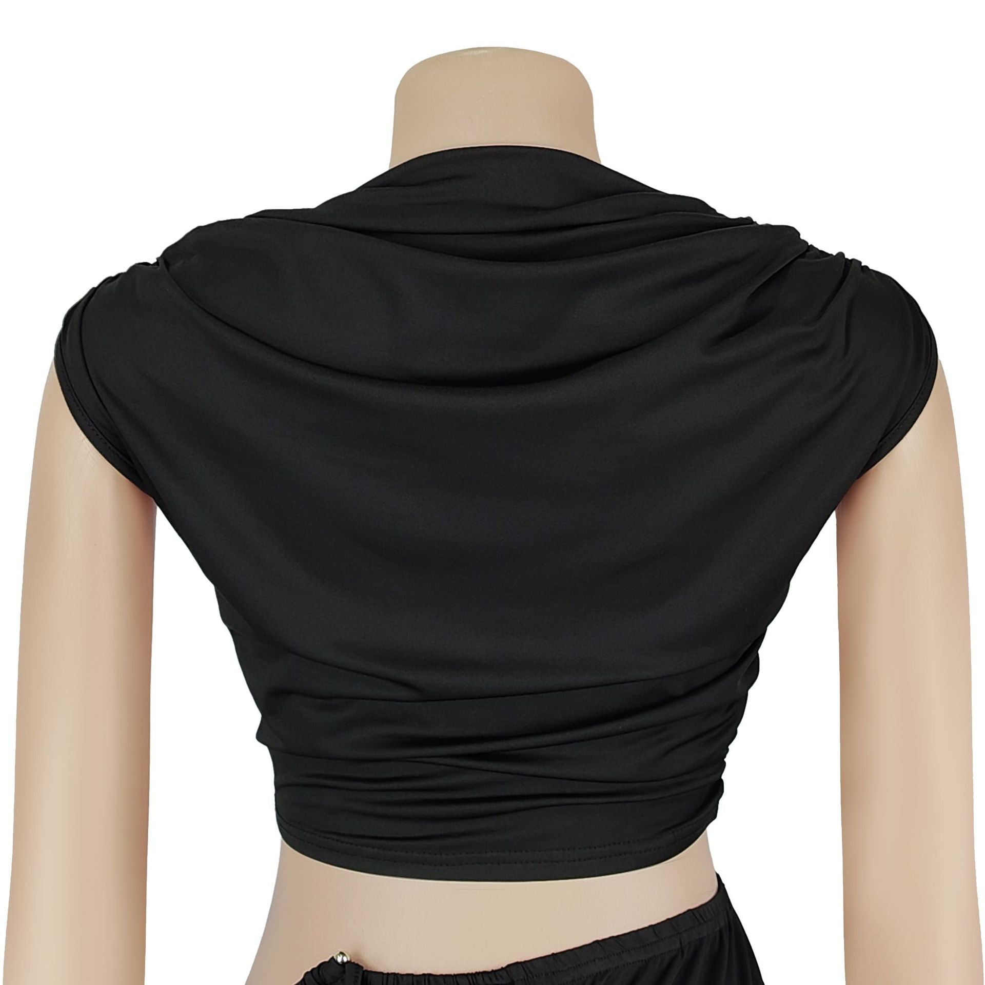 Women Casual Sleeveless Crop Top and Two-Piece Pants Set 15