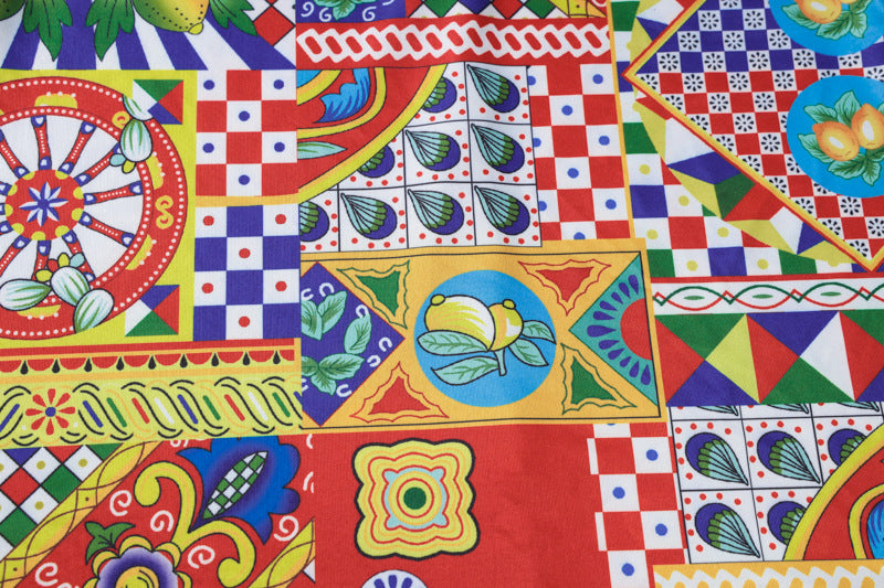 Summer Women's Fashion Printed Sexy Halter Neck Low Back Dress 12