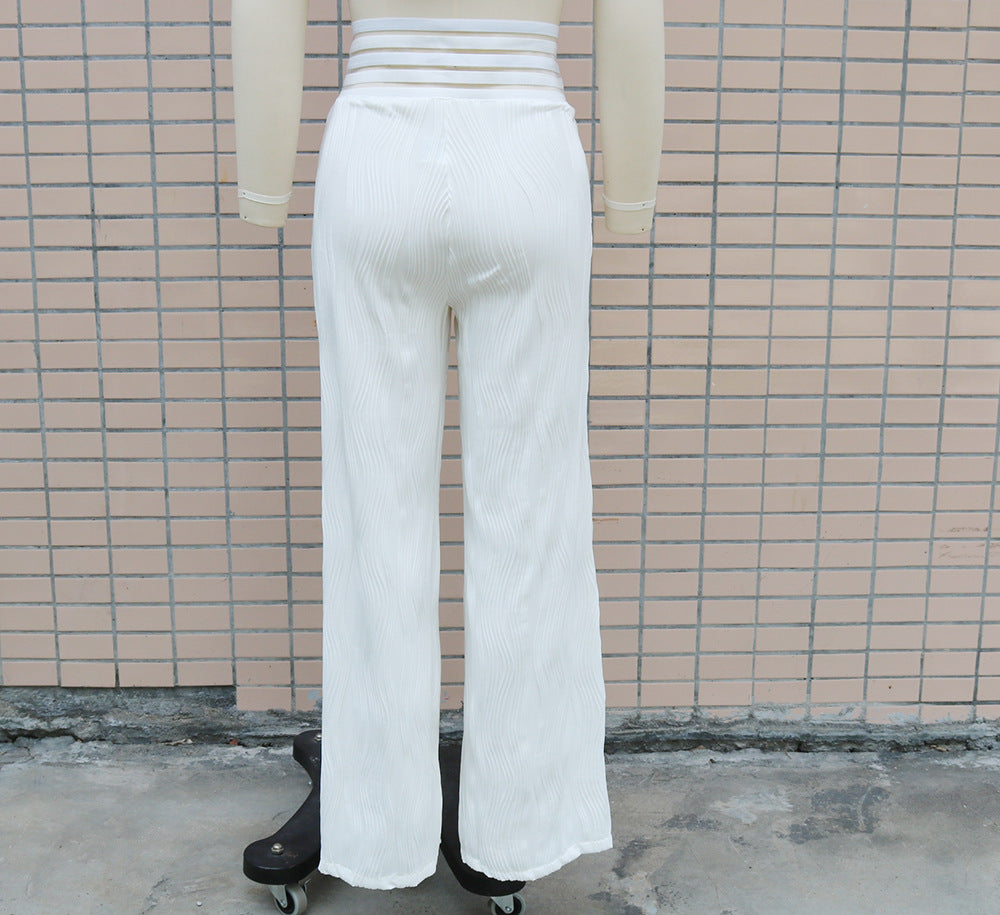 Women high waist wide leg Pant 11