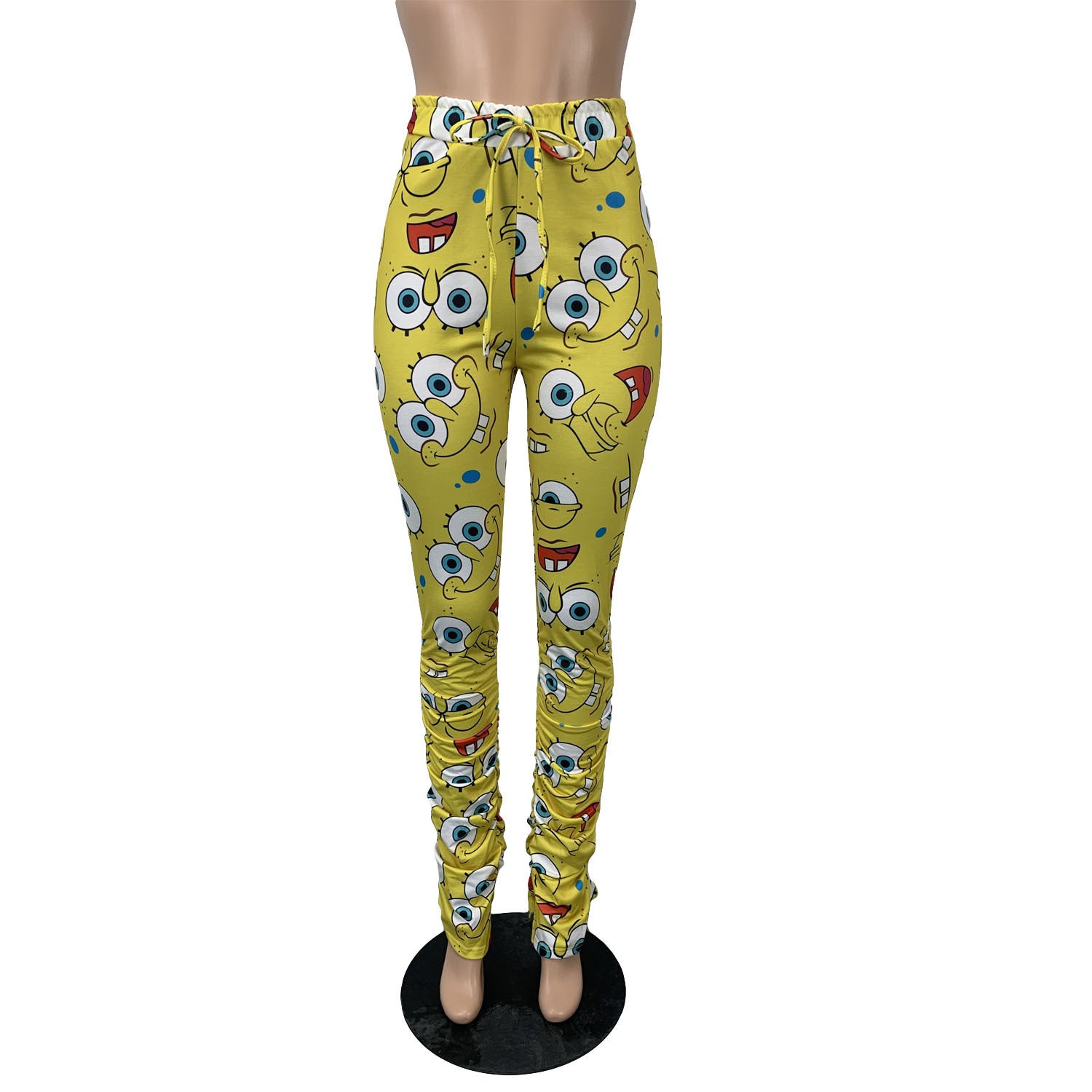 Women Casual printed pleated trousers 30