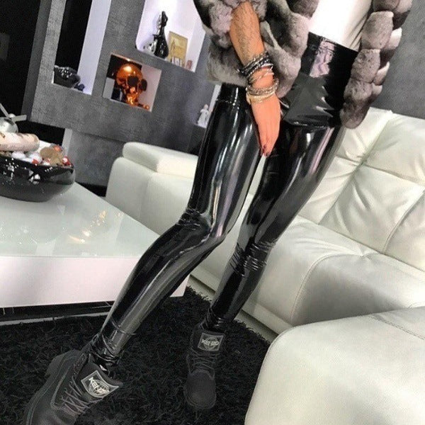 Women sexy pu-Leather Pant