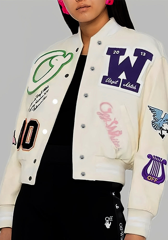 Women Casual Print Ribbed Jacket