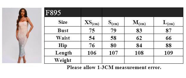 Women halter v-neck sexy sequin formal party Evening Dress 8