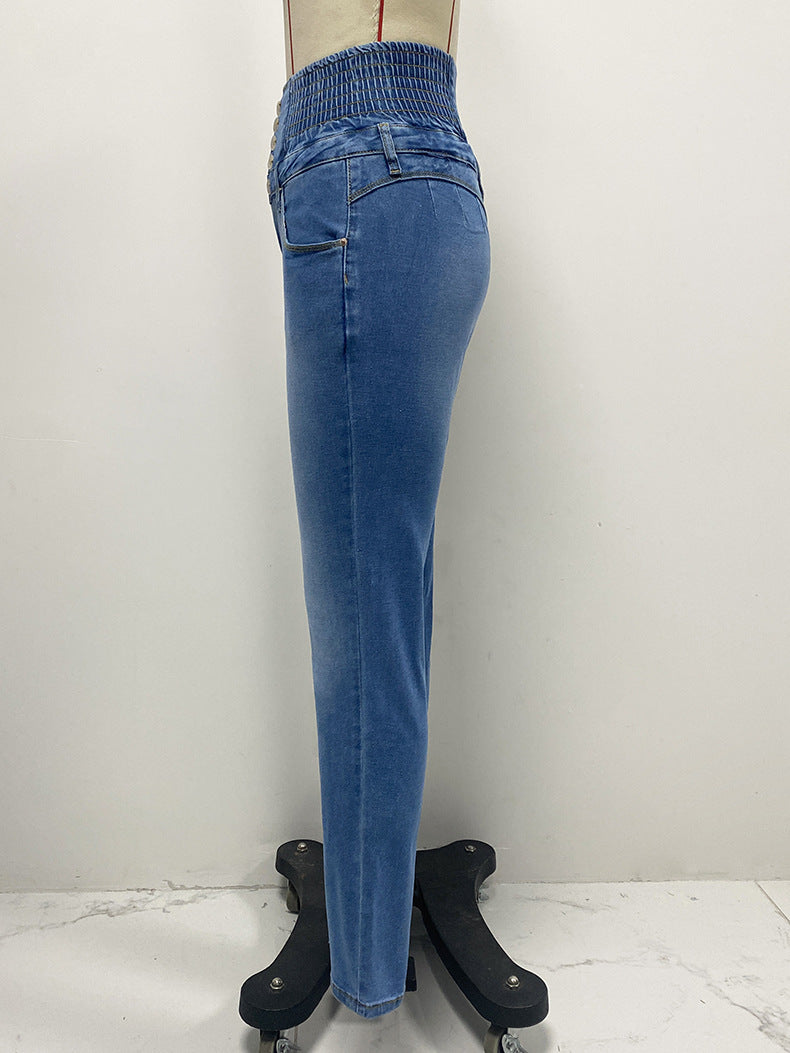 Women Stretchy Denim Pants 10