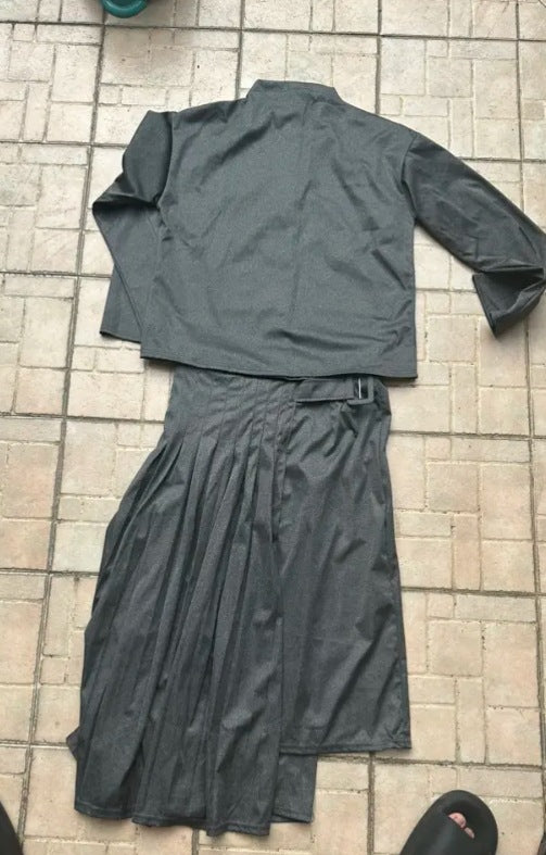 Women Autumn Belt Pleated Dress 9