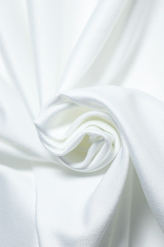 Women's Casual Slash Shoulder Top Slit Skirt Two-Piece Set 10