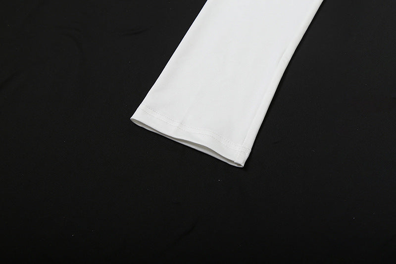 Women autumn/winter sexy backless lace-up off-shoulder bodycon dress 13