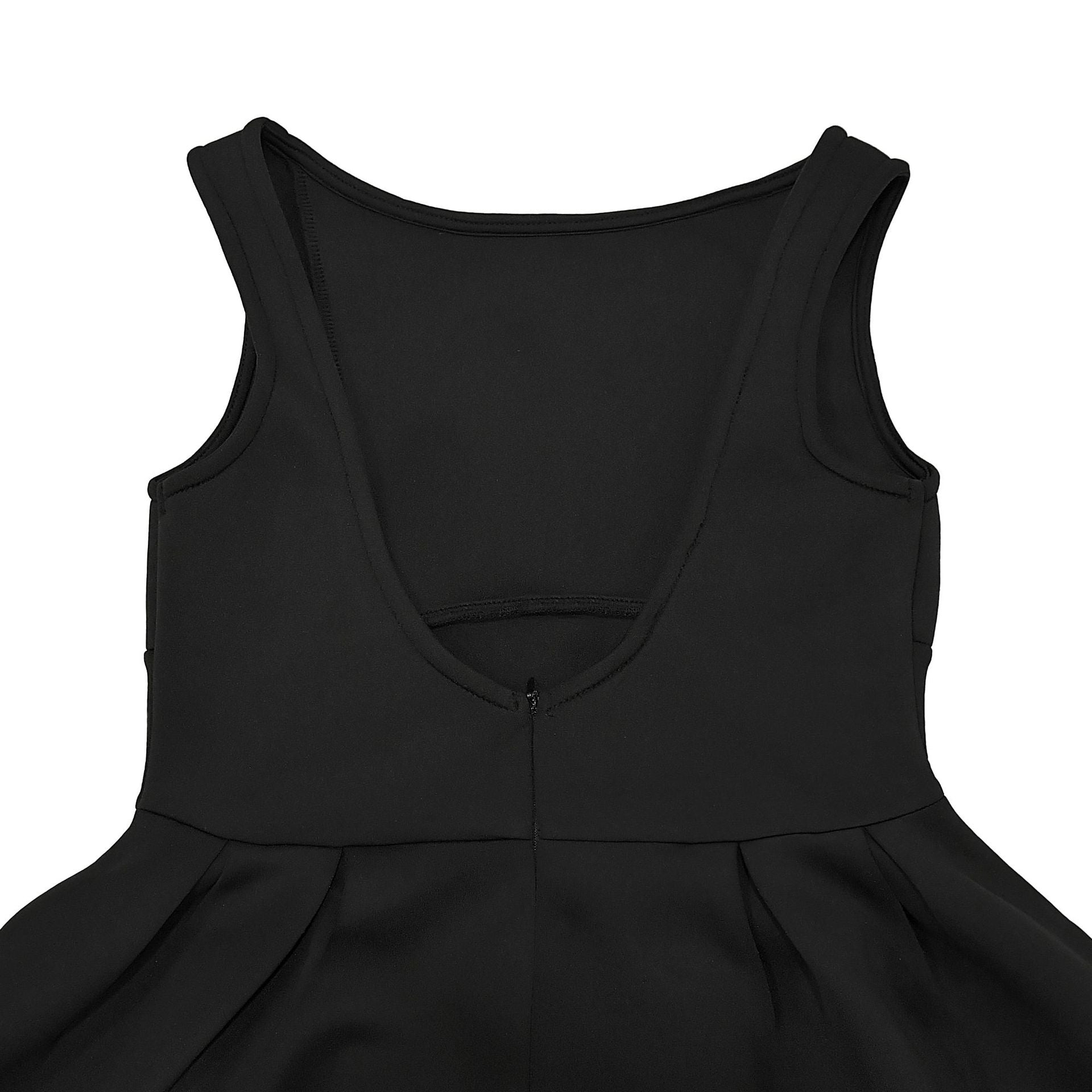 Fashionable women's Low Back retro sleeveless Backless A-line long dress 24